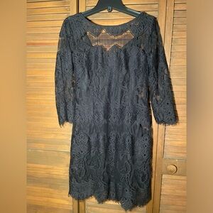 Black lace dress!